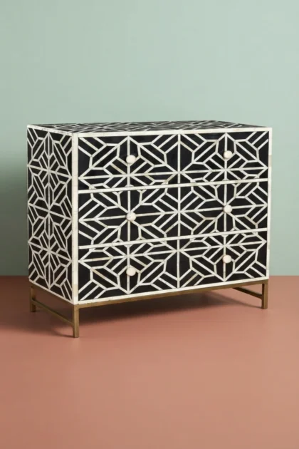 Hope Bone Inlay 3 Drawer Chest Black, buy hope bone inlay drawer, luxury hope bone inlay drawer, handcrafted hope bone inlay drawer, handmade hope bone inlay drawer, hope bone inlay drawer onlinehope-bone-inlay-3-drawer-chest-black-black-furniture-bone-inlay-furniture-chest-of-drawers-drawers-cabinet-handmade-bone-inlay-storage-furniture-01.webp