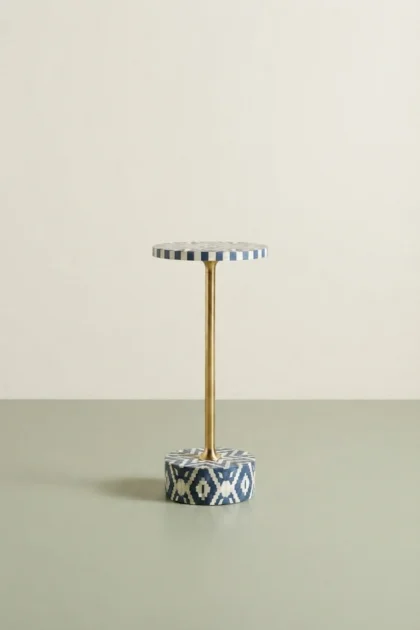 Ikat Bone Inlay End Table Navy Blue, buy ikat bone inlay end, luxury ikat bone inlay end, handcrafted ikat bone inlay end, handmade ikat bone inlay end, ikat bone inlay end online, ikat bone, bone endikat-bone-inlay-end-table-navy-blue-blue-furniture-bone-inlay-furniture-furniture-table-handmade-bone-inlay-01.webp