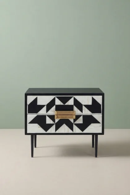 Junto Bone Inlay 2 Drawer Bedside Black, buy junto bone inlay drawer, luxury junto bone inlay drawer, handcrafted junto bone inlay drawer, handmade junto bone inlay drawer, junto bone inlay gift, bonejunto-bone-inlay-2-drawer-bedside-black-bedside-table-black-furniture-bone-inlay-furniture-handmade-bone-inlay-nightstand-01.webp