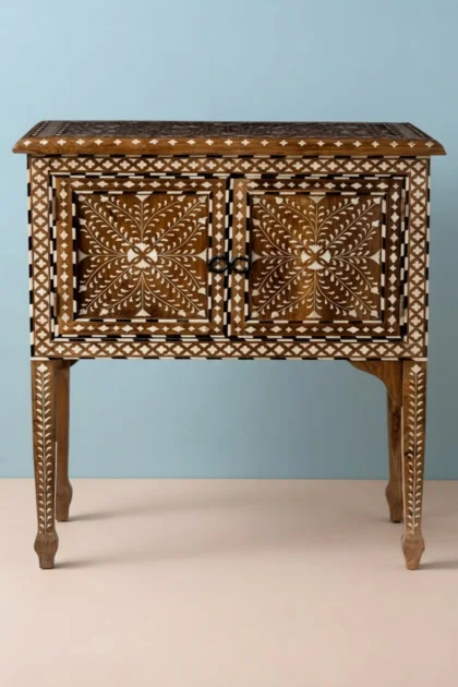 Kylo Teakwood Bone Inlaid Nightstand, buy kylo teakwood bone inlaid, luxury kylo teakwood bone inlaid, handcrafted kylo teakwood bone inlaid, handmade kylo teakwood bone inlaid, kylo teakwood, kylokylo-teakwood-bone-inlaid-nightstand-bedside-table-bone-inlay-furniture-handmade-bone-inlay-nightstand-01.webp