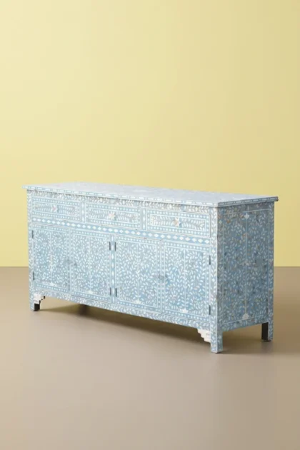 Lillian MOP Inlay Sideboard Turquoise, buy lillian mop inlay sideboard, luxury lillian mop inlay sideboard, handcrafted lillian mop inlay sideboard, handmade lillian mop inlay sideboard, lillian moplillian-mop-inlay-sideboard-turquoise-buffet-cabinet-mop-inlay-furniture-mother-of-pearl-inlay-sideboard-01.webp