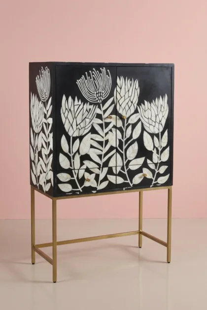 Lucas Bone Inlay Bar Cabinet Black, buy lucas bone inlay bar, luxury lucas bone inlay bar, handcrafted lucas bone inlay bar, handmade lucas bone inlay bar, lucas bone inlay bar online, lucas bone, barlucas-bone-inlay-bar-cabinet-black-bar-cabinet-black-furniture-bone-inlay-furniture-chest-of-drawers-handmade-bone-inlay-storage-cabinet-01.webp