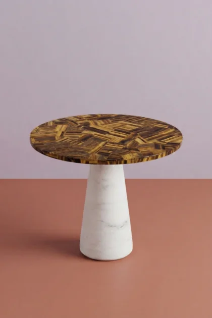 Miami Round Marble Accent Table with Yellow Tiger Eye Top, buy miami round marble accent, luxury miami round marble accent, handcrafted miami round marble accent, handmade miami round marble accentmiami-round-marble-accent-table-with-yellow-tiger-eye-top-furniture-table-marble-furniture-marble-top-furniture-yellow-furniture-01.webp
