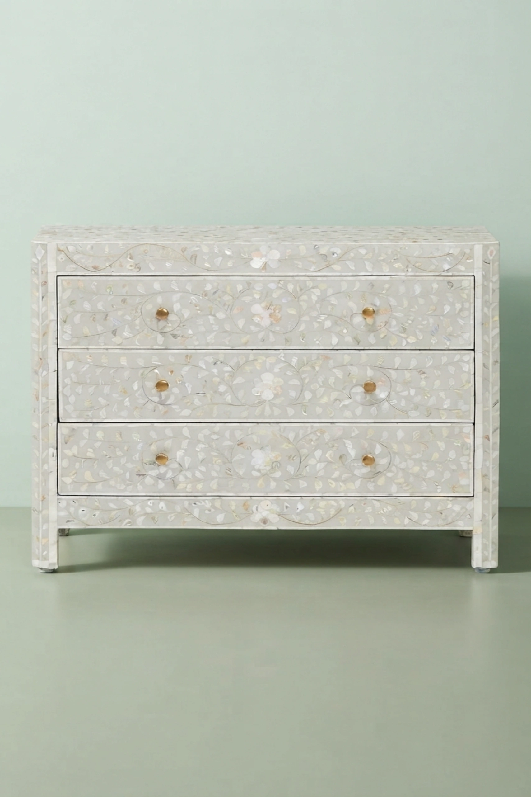 MOP Inlay Edge Floral Dresser Grey, buy mop inlay edge floral, luxury mop inlay edge floral, handcrafted mop inlay edge floral, handmade mop inlay edge floral, mop inlay edge floral online, mop inlaymop-inlay-edge-floral-dresser-grey-bedroom-storage-dresser-floral-design-floral-pattern-flower-motif-grey-furniture-mop-inlay-furniture-mother-of-pearl-inlay-01.webp