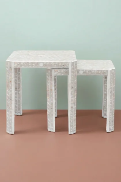 MOP Inlay Edge Nesting Table Set Grey, buy mop inlay edge nesting, luxury mop inlay edge nesting, handcrafted mop inlay edge nesting, handmade mop inlay edge nesting, mop inlay edge nesting onlinemop-inlay-edge-nesting-table-set-grey-furniture-table-grey-furniture-mop-inlay-furniture-mother-of-pearl-inlay-01.webp
