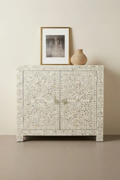 MOP Inlay Floral 2 Door Cabinet White White Mother of pearl Chest of Drawers, buy mop inlay floral door, luxury mop inlay floral door, handcrafted mop inlay floral door, handmade mop inlay floral doormop-inlay-floral-2-door-cabinet-white-white-mother-of-pearl-chest-of-drawers-chest-of-drawers-drawers-cabinet-floral-design-floral-pa-01.webp