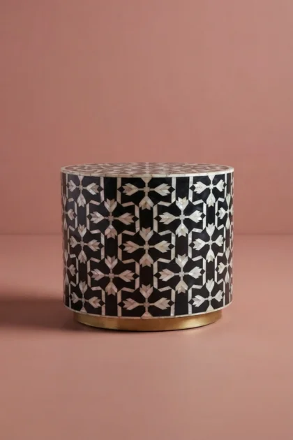 MOP Inlay Lotus Accent Table Black, buy mop inlay lotus accent, luxury mop inlay lotus accent, handcrafted mop inlay lotus accent, handmade mop inlay lotus accent, mop inlay lotus accent online, mopmop-inlay-lotus-accent-table-black-black-furniture-furniture-table-lotus-design-lotus-pattern-mop-inlay-furniture-mother-of-pearl-inlay-01.webp