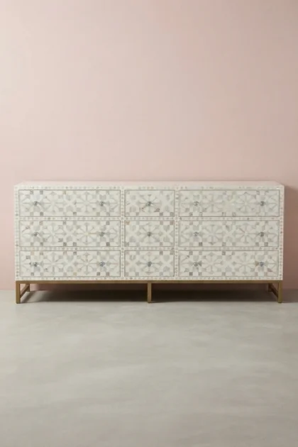MOP Inlay Moroccan 9 Drawer Chest White, buy mop inlay moroccan drawer, luxury mop inlay moroccan drawer, handcrafted mop inlay moroccan drawer, handmade mop inlay moroccan drawer, mop inlay, mopmop-inlay-moroccan-9-drawer-chest-white-chest-of-drawers-drawers-cabinet-mop-inlay-furniture-moroccan-design-mother-of-pearl-inlay-storage-furniture-white-furniture-01.webp