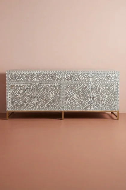 MOP Inlay Scroll Vine Buffet Grey, buy mop inlay scroll vine, luxury mop inlay scroll vine, handcrafted mop inlay scroll vine, handmade mop inlay scroll vine, mop inlay scroll vine online, mop inlaymop-inlay-scroll-vine-buffet-grey-buffet-cabinet-grey-furniture-mop-inlay-furniture-mother-of-pearl-inlay-sideboard-vine-pattern-01.webp