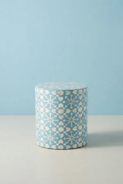 Moroccan Bone Inlay Round Side Table Aqua, buy moroccan bone inlay round, luxury moroccan bone inlay round, handcrafted moroccan bone inlay round, handmade moroccan bone inlay round, moroccan bonemoroccan-bone-inlay-round-side-table-aqua-bone-inlay-furniture-furniture-table-handmade-bone-inlay-moroccan-design-01.webp