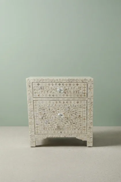 Mother Of Pearl Floral Inlay Large Drawer Bedside White, buy mother pearl floral inlay, luxury mother pearl floral inlay, handcrafted mother pearl floral inlay, handmade mother pearl floral inlaymother-of-pearl-floral-inlay-large-drawer-bedside-white-bedside-table-floral-design-floral-pattern-flower-motif-mop-inlay-furniture-mother-of-pearl-inl-01.webp
