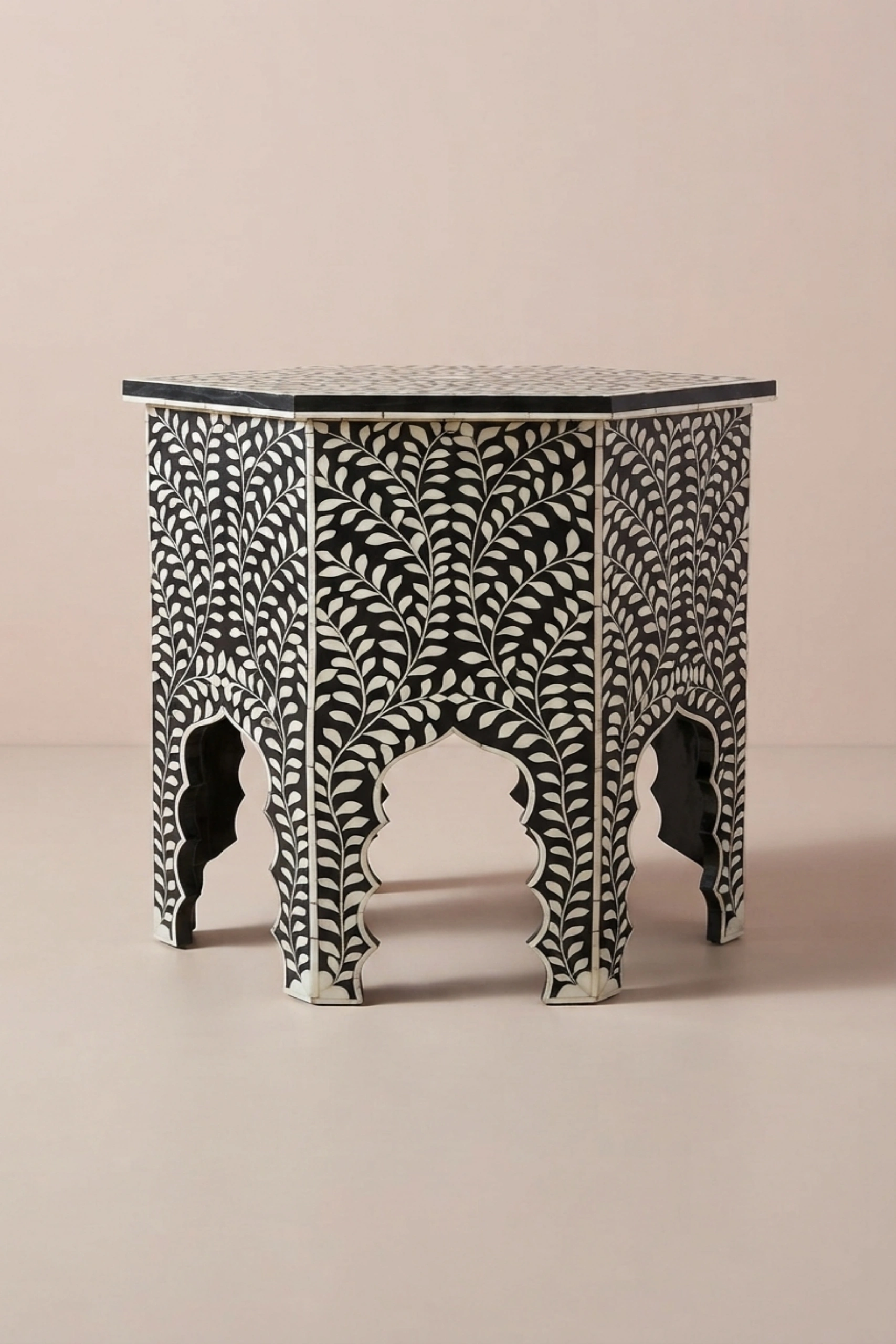 Naomi Bone Inlay Octagonal Large Side Table Black, buy naomi bone inlay octagonal, luxury naomi bone inlay octagonal, handcrafted naomi bone inlay octagonal, handmade naomi bone inlay octagonal, naominaomi-bone-inlay-octagonal-large-side-table-black-black-furniture-bone-inlay-furniture-furniture-table-handmade-bone-inlay-01.webp