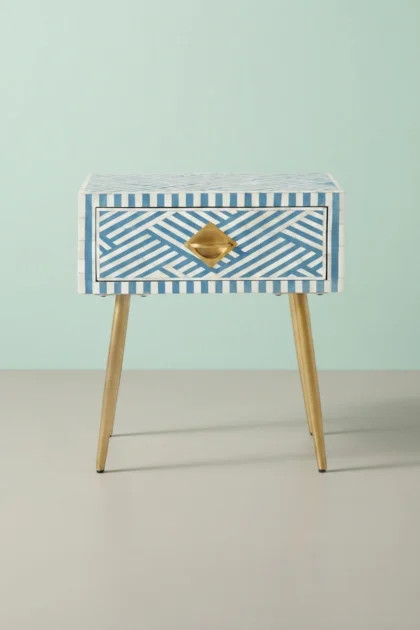 Optical Bone Inlay 1 Drawer Bedside Sky Blue, buy optical bone inlay drawer, luxury optical bone inlay drawer, handcrafted optical bone inlay drawer, handmade optical bone inlay drawer, optical boneoptical-bone-inlay-1-drawer-bedside-sky-blue-bedside-table-blue-furniture-bone-inlay-furniture-handmade-bone-inlay-nightstand-01.webp