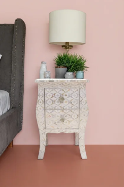Quote Mother Of Pearl Inlay Bedside 2 Drawer White, buy quote mother pearl inlay, luxury quote mother pearl inlay, handcrafted quote mother pearl inlay, handmade quote mother pearl inlay, quote motherquote-mother-of-pearl-inlay-bedside-2-drawer-white-bedside-table-mop-inlay-furniture-mother-of-pearl-inlay-nightstand-white-furniture-01.webp