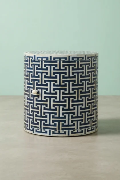 Tetris Bone Inlay Round Stool Indigo, buy tetris bone inlay round, luxury tetris bone inlay round, handcrafted tetris bone inlay round, handmade tetris bone inlay round, tetris bone inlay round onlinetetris-bone-inlay-round-stool-indigo-accent-stool-bone-inlay-furniture-handmade-bone-inlay-stool-01.webp