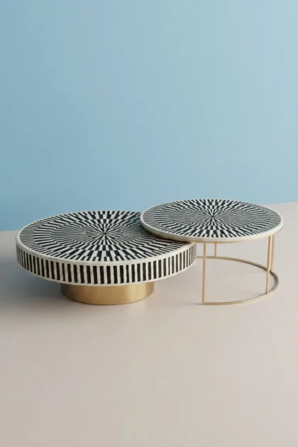 Sunshine Bone Inlay Nesting Table Set Round Black, buy sunshine bone inlay nesting, luxury sunshine bone inlay nesting, handcrafted sunshine bone inlay nesting, handmade sunshine bone inlay nestingsunshine-bone-inlay-nesting-table-set-round-black-black-furniture-bone-inlay-furniture-furniture-table-handmade-bone-inlay-01.webp