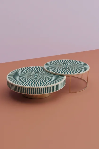 Sunshine Bone Inlay Nesting Table Set Round Light Green, buy sunshine bone inlay nesting, luxury sunshine bone inlay nesting, handcrafted sunshine bone inlay nesting, sunshine bone inlay nesting indiasunshine-bone-inlay-nesting-table-set-round-light-green-bone-inlay-furniture-furniture-table-green-furniture-handmade-bone-01.webp